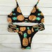 Lisin Bikini Bathing Suit Set,High Neck Halter Bikini Set Pineapple Swimsuit Backless Bikini Brazilian Swimwear Black B079QYBLZ7